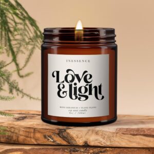 Love & Light all natural aromatherapy candle - Image 3