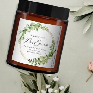 Thank You Teacher Personalised Candle - Image 3