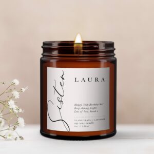 Sister Personalised Aromatherapy Candle Gift - Image 3