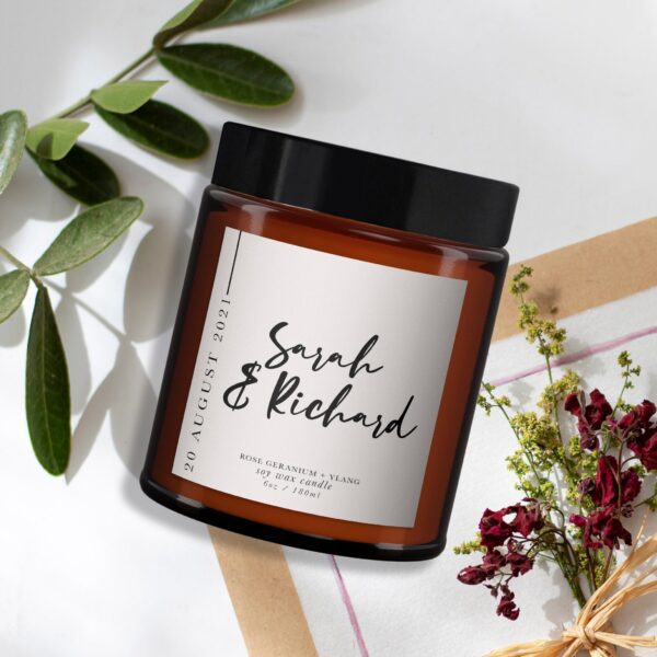 Personalised Wedding Candle