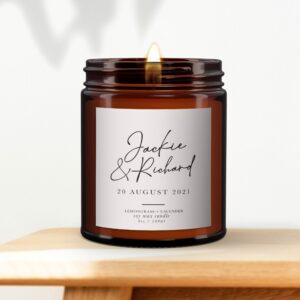 Personalised Wedding Candle - Image 3