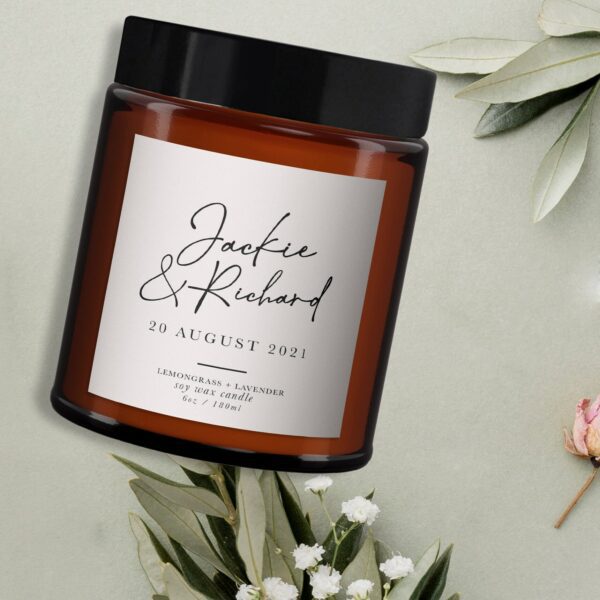 Personalised Wedding Candle