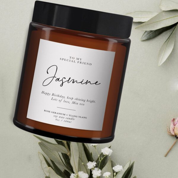 Personalised Name Candle Gift