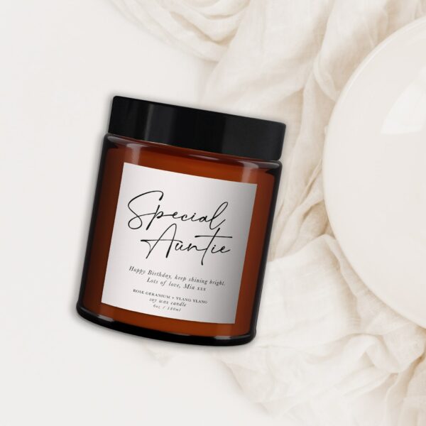 Special Auntie Personalised Candle Gift