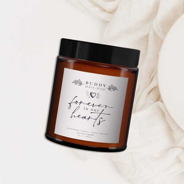 Personalised Pet Remembrance Candle