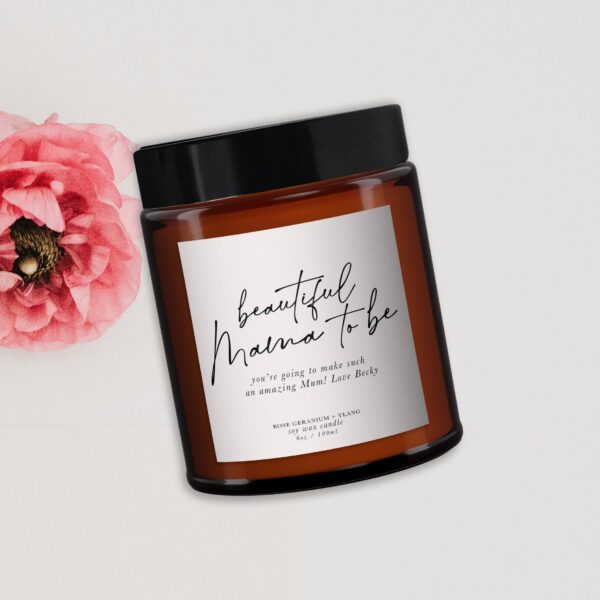 Beautiful Mama to be candle gift