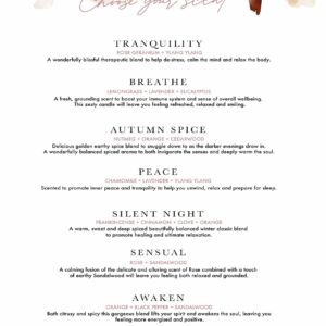 August Birth Flower Personalised Candle - Image 3