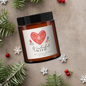 Wonderful Wife Personalised Candle Gift - Image 3