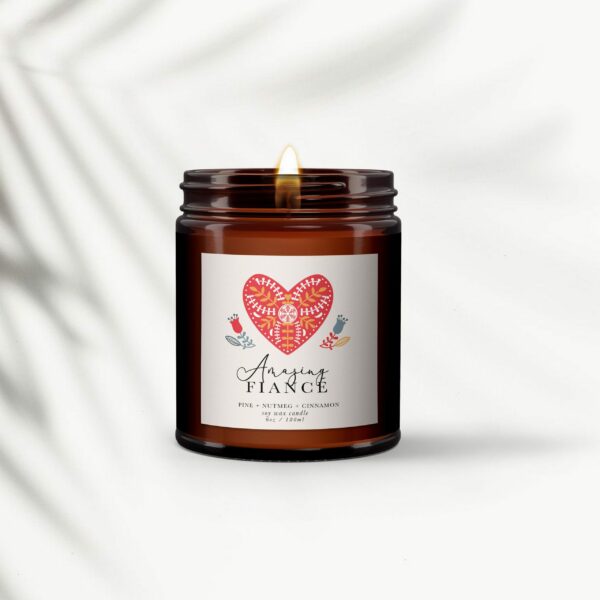 Amazing Fiancé Personalised Candle Gift