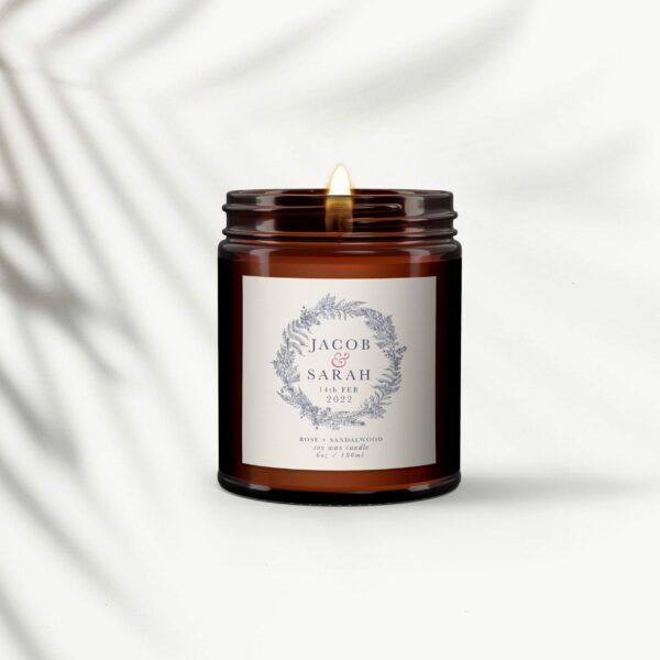 Personalised Anniversary Candle Gift