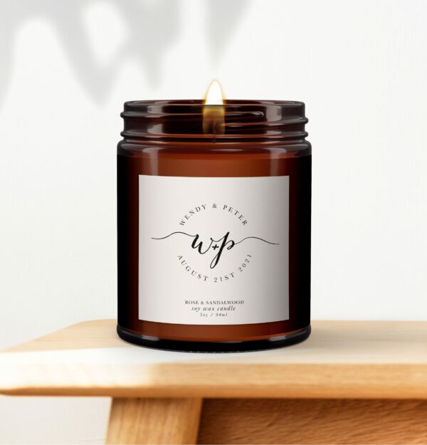 Wedding Personalised Candle