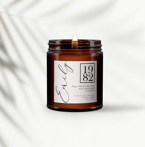 1982 Personalised 40th Birthday Candle Gift