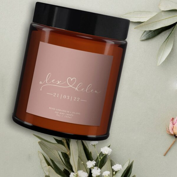 Personalised Wedding Candle