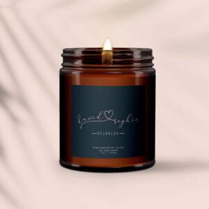 Personalised Wedding Candle - Image 3