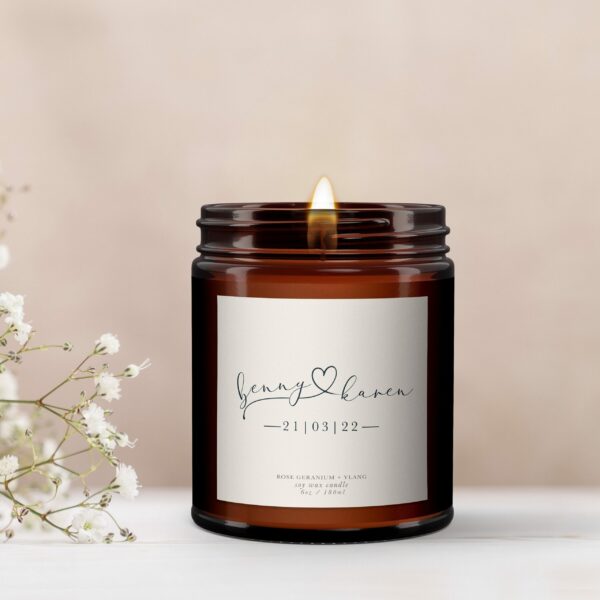 Personalised Wedding Candle