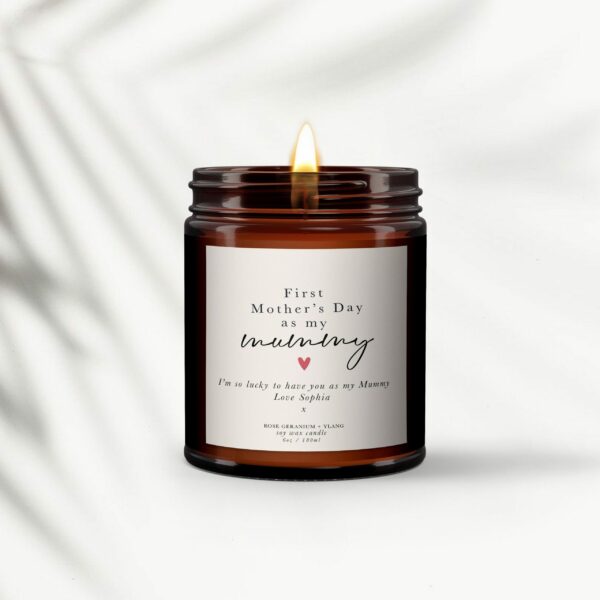 First Mother's Day Candle