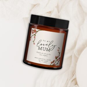 Lovely Mum Personalised Aromatherapy Candle Gift - Image 3