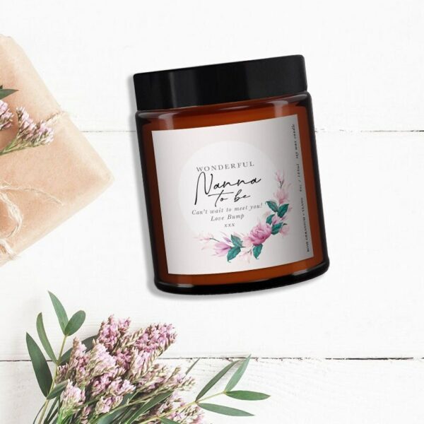 Nanna to be personalised candle gift