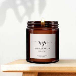 Personalised Wedding Candle - Image 3