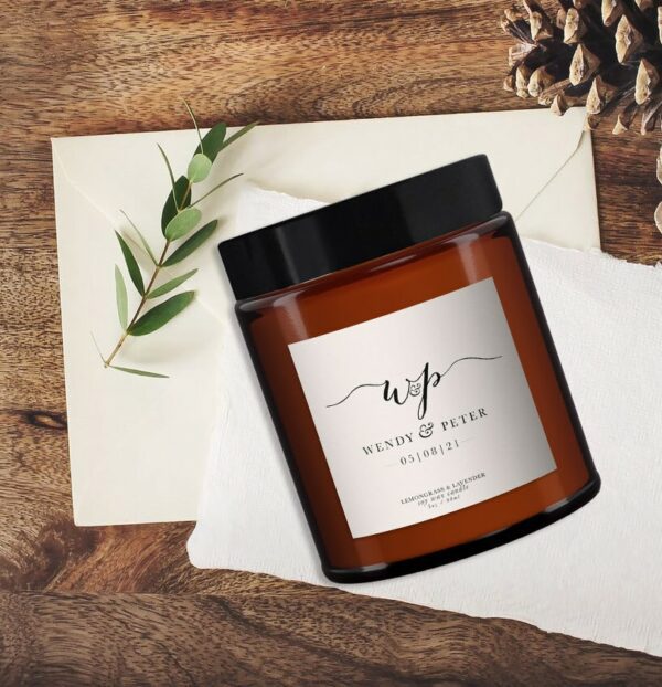 Personalised Wedding Candle