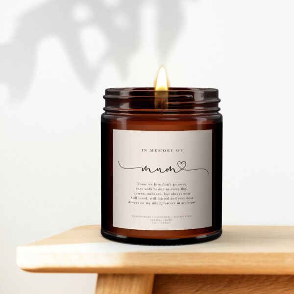 In memory of Mum Candle