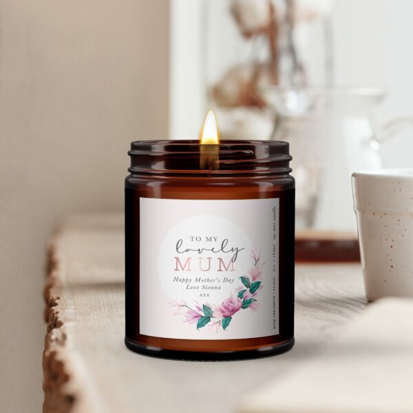 Lovely Mum Personalised Aromatherapy Candle Gift