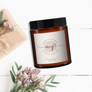 Wedding Personalised Aromatherapy Candle - Image 3