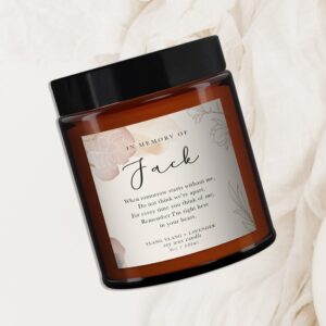 In Loving Memory Personalised Remembrance Candle - any name - Image 3