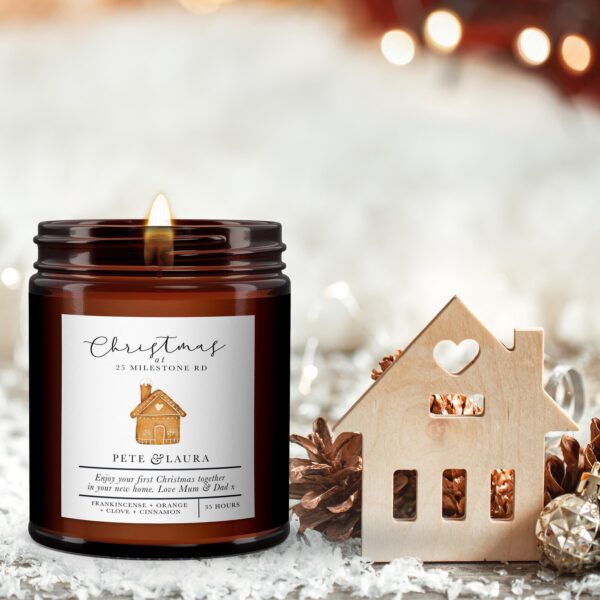 New Home Christmas Candle Gift