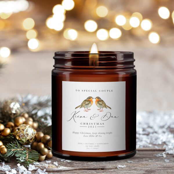 Couples Christmas Candle Gift
